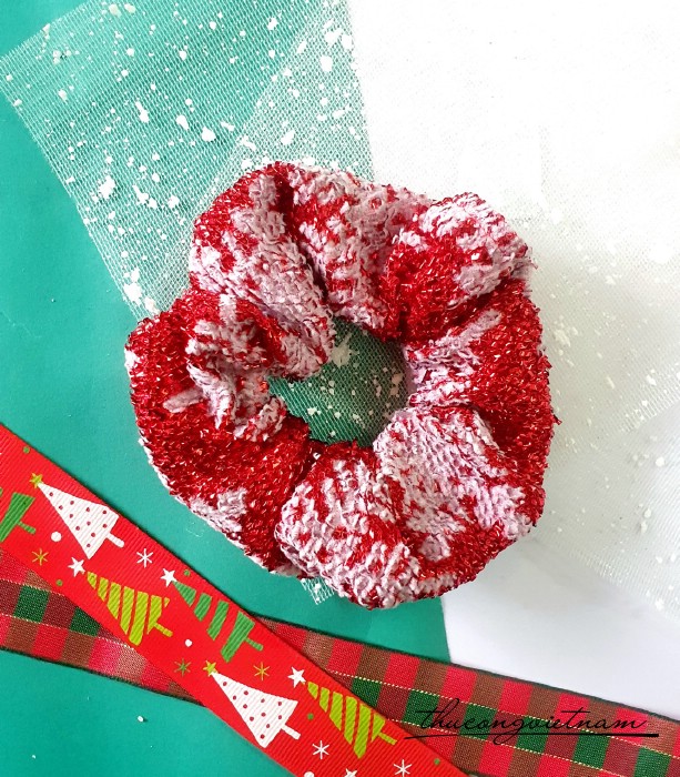 Cột Tóc Scrunchies Giáng Sinh (10-12cm)- M5